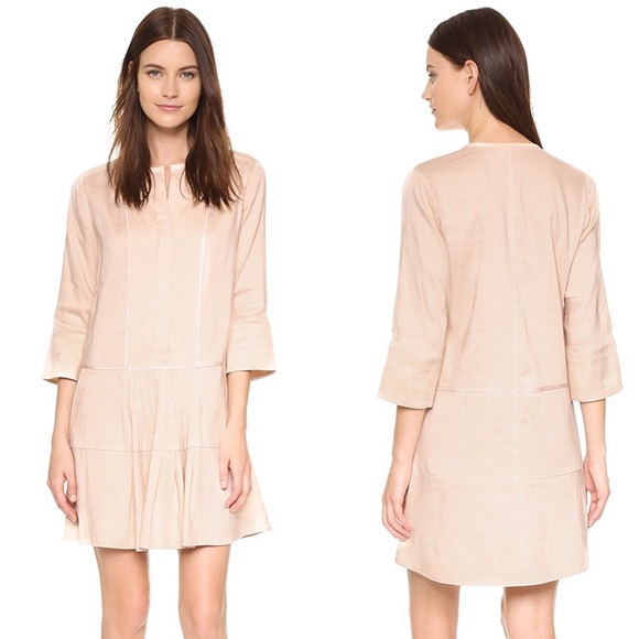 Vince Pleated Drop Waist Dress - Picture 2 of 8